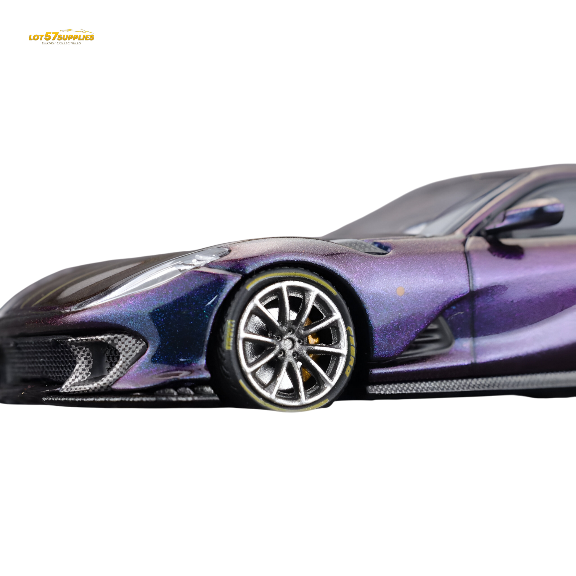 TOC Ferrari 812C Chameleon Purple 1:64 diecast model car, detailed miniature Ferrari from Lot57Supplies Diecast Shop