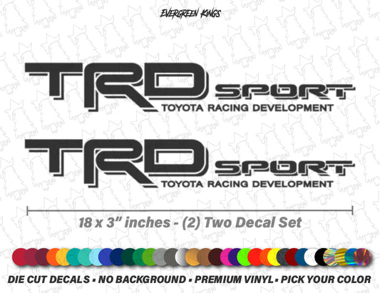 TRD Sport Truck Bedside Decals for Tacoma, Tundra, Hilux