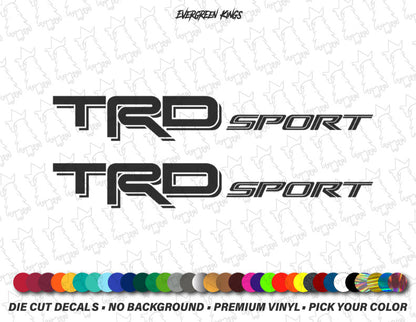 TRD Sport v2 Truck Bedside Decals for Tacoma, Tundra, Hilux
