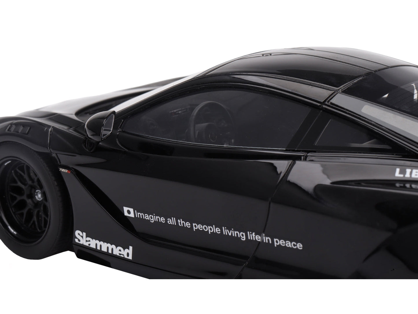McLaren 720S "LB-Works" Black "Tokyo Auto Salon 2024" 1/18 Model Car by Top Speed
