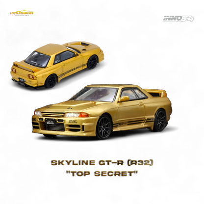 INNO64 Top Secret BNR32 GT-R 650R Gold 1:64 - Evergreen Kings