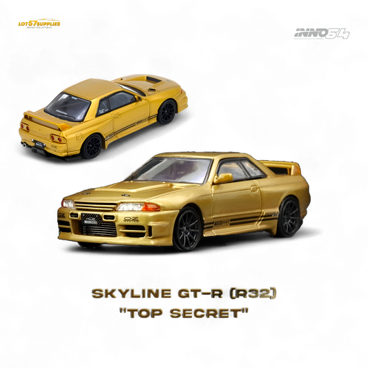 INNO64 Top Secret BNR32 GT-R 650R Gold 1:64 - Evergreen Kings