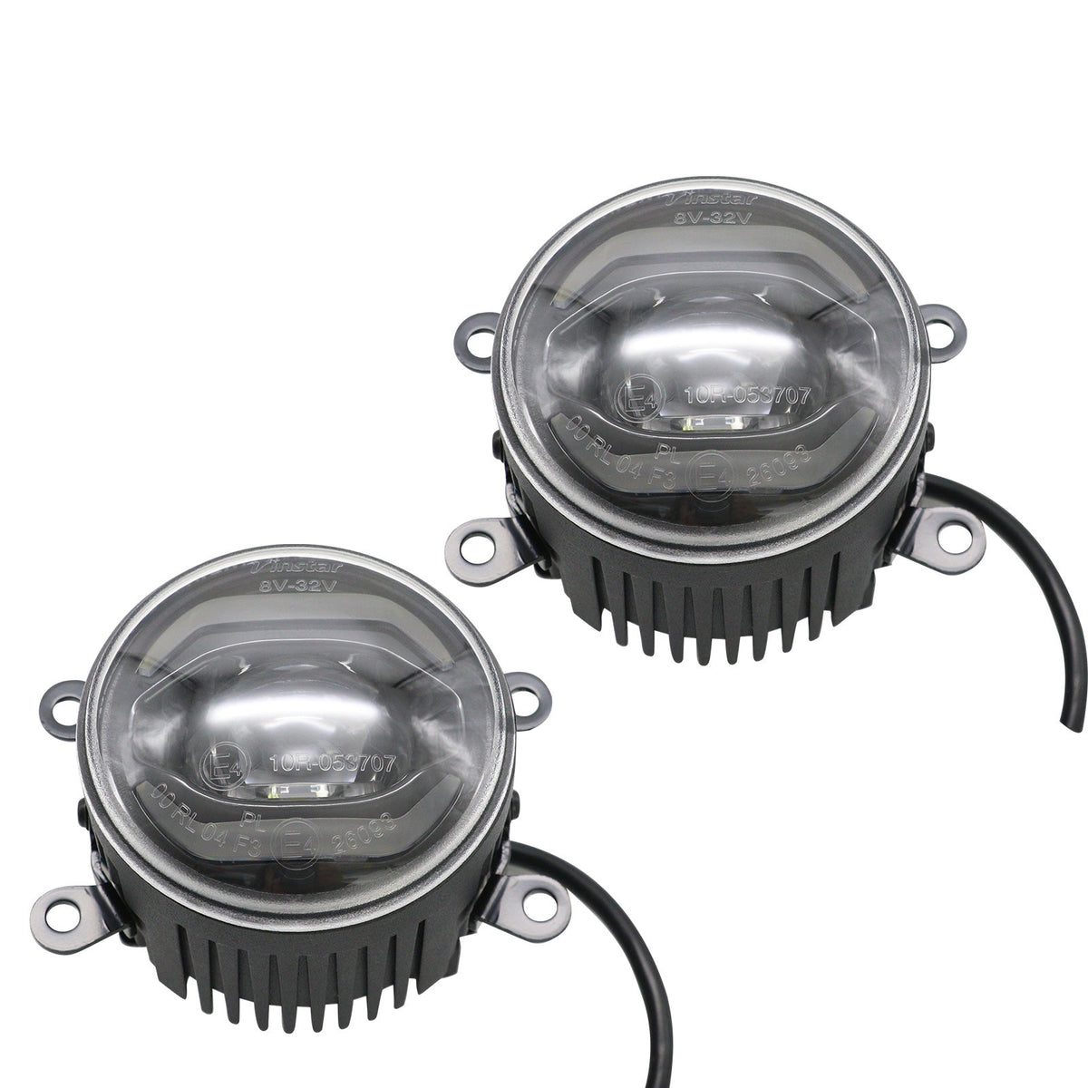 JDMuscle V2 LED Halo DRL fog lights for WRX, STI, and BRZ, shown in black housing