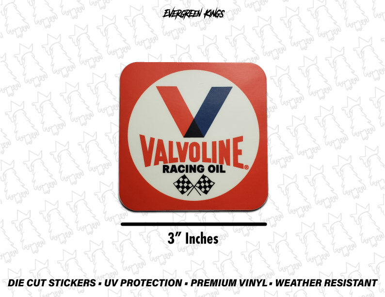 Vintage Valvoline Racing Oil Sticker