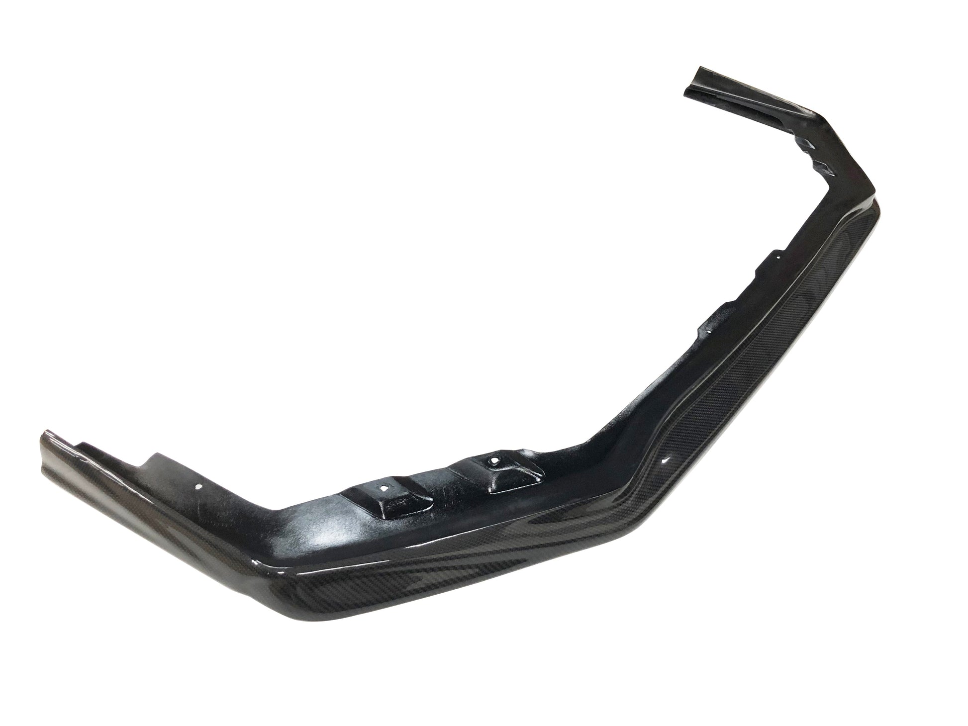 JDMuscle Tanso VR style carbon fiber front lip for 2018-2021 Subaru WRX/STI, shown installed on the front bumper.