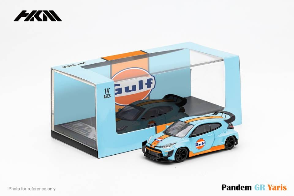 HKM Model Toyota Yaris GR Gulf 1:64 - Evergreen Kings