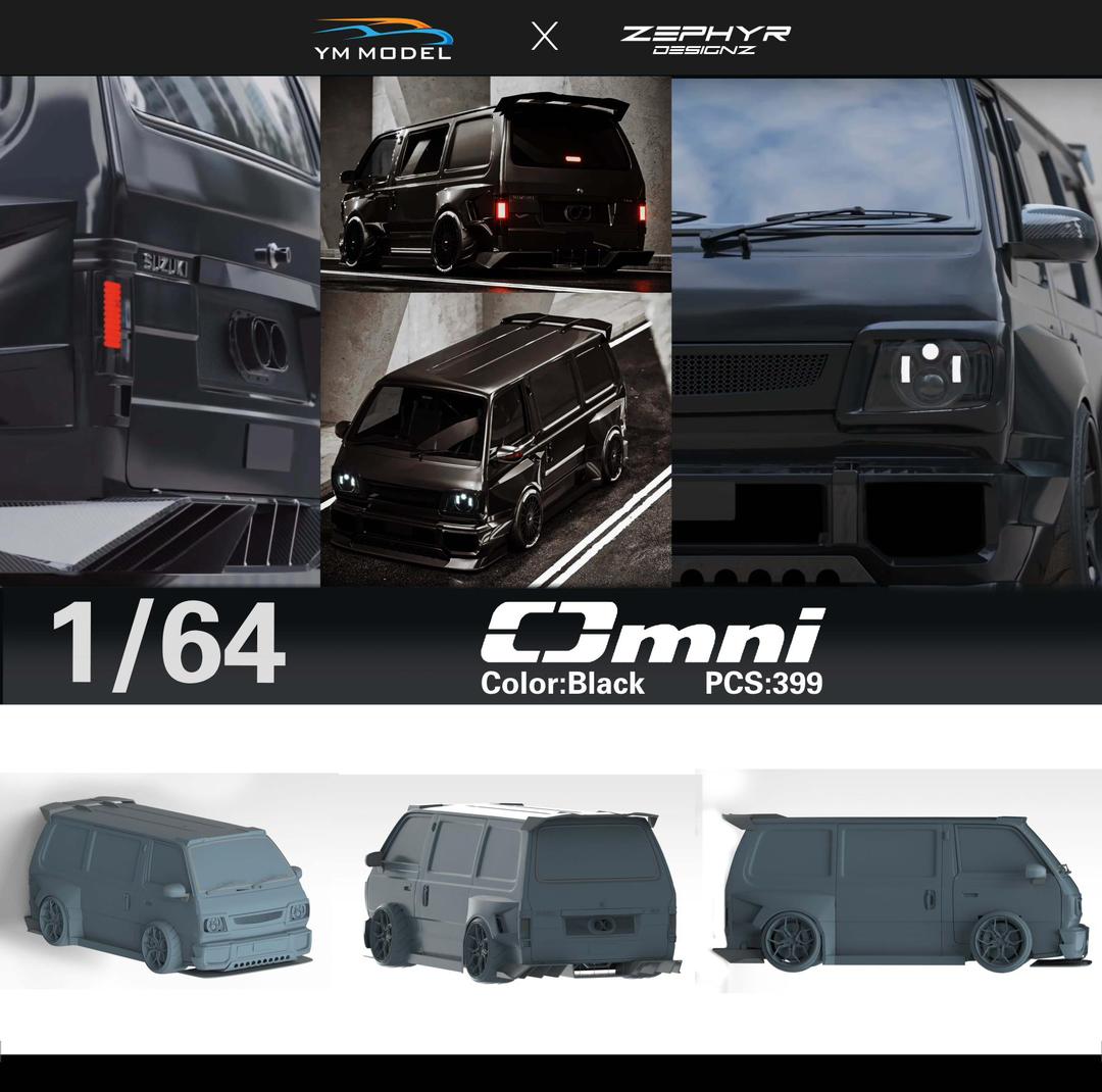 Pre-order YM Model Suzuki Carry Omni diecast model in 1:64 scale, detailed miniature vehicle by Lot57Supplies Diecast Shop.