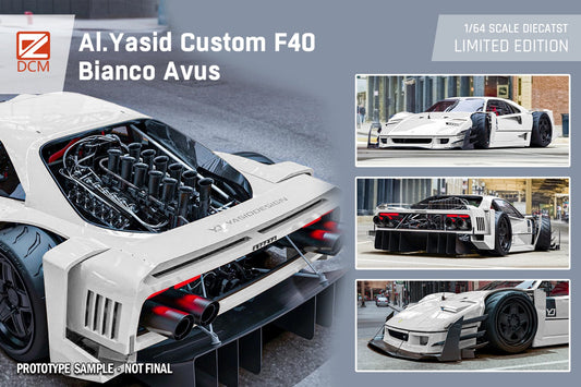 DCM Ferrari F40 AI Yasid White 1:64 - Evergreen Kings