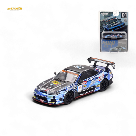 Mini-GT Nissan S15 Silvia D-MAX #70 Japan Exclusive 1:64 - Evergreen Kings