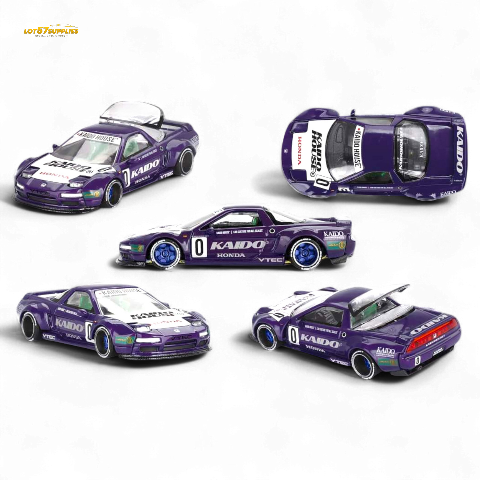 Kaido House Honda NSX Kaido Racing V2 Purple 1:64 - Evergreen Kings
