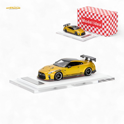 Nissan Model Idea GT-R R35 Top Secret modified 1:64 diecast car, detailed miniature collectible by Lot57Supplies Diecast Shop.