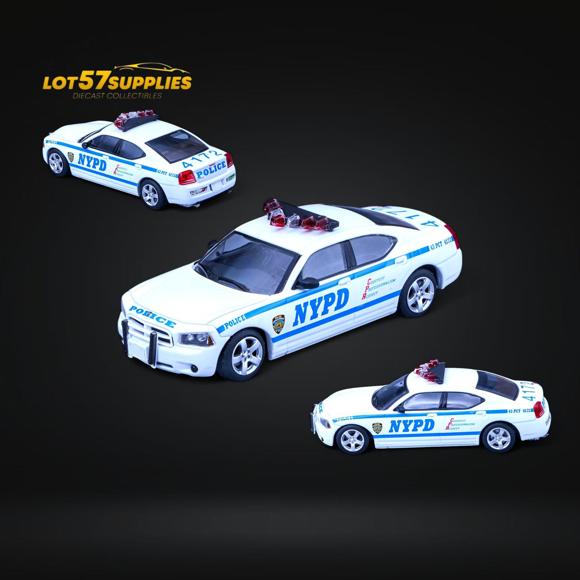 Rollin Dodge Charger NYPD 1:64 - Evergreen Kings