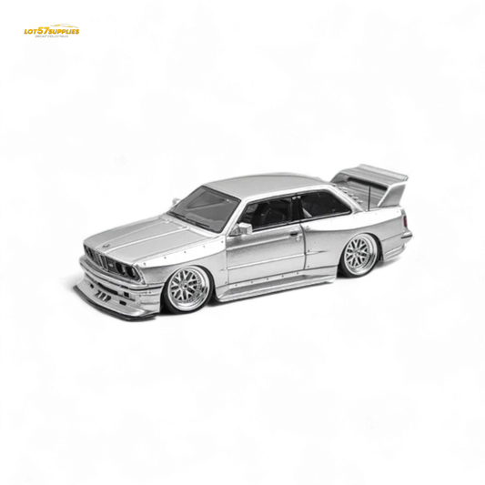NA BMW E30 Wide-Body Silver 1:64 - Evergreen Kings