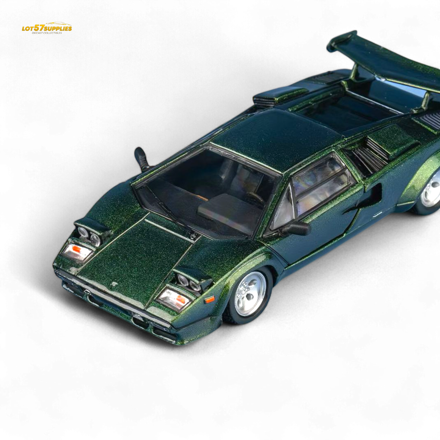 Findclassically Countach LP5000S Canepa Green 1:64 - Evergreen Kings