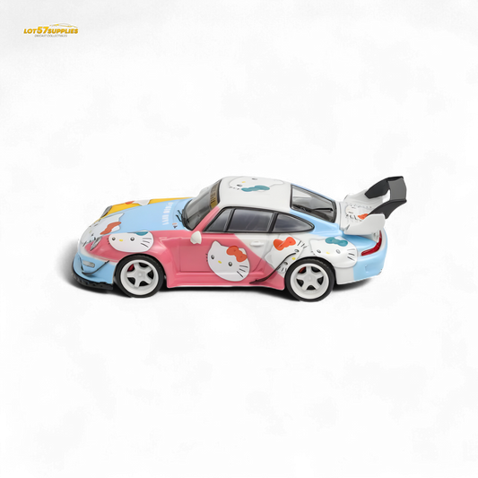 Flame RWB 993 Hello Kitty Livery 1:64 - Evergreen Kings