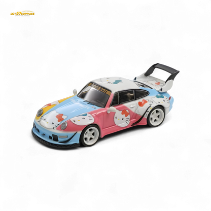 Flame RWB 993 Hello Kitty Livery 1:64 - Evergreen Kings