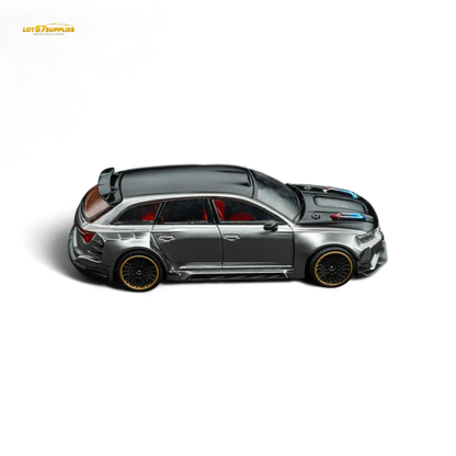 DCM Audi RS6 Wagon Silver/Gray 1:64 - Evergreen Kings