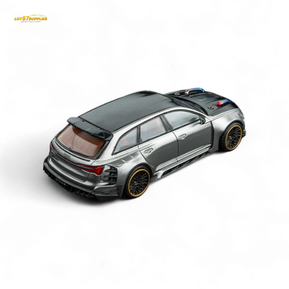 DCM Audi RS6 Wagon Silver/Gray 1:64 - Evergreen Kings