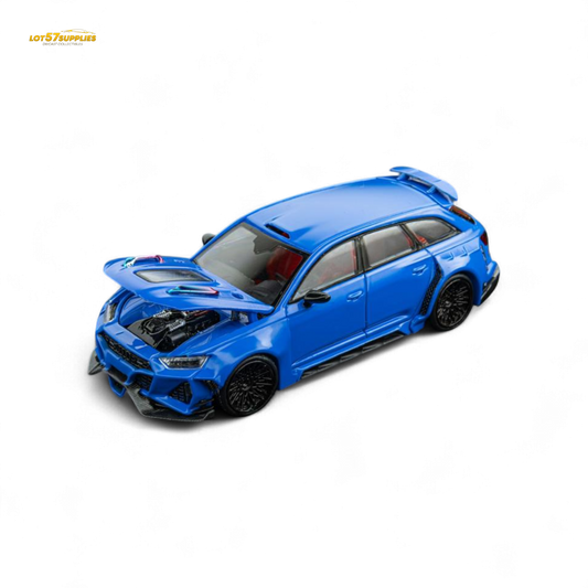 (Pre-Order) DCM Modified Audi RS6 Wagon Blue 1:64 - Evergreen Kings