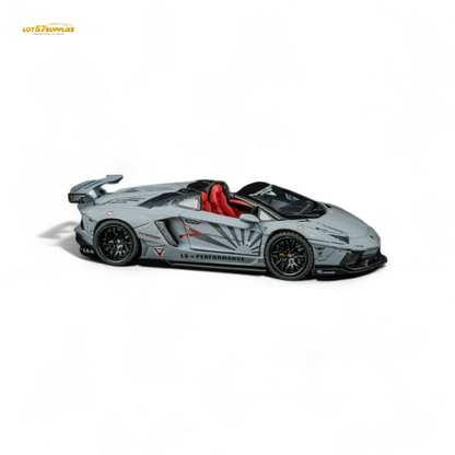 Diecast Lamborghini LP720-4 Roadster TPC Rhino Model in wide-body design, 1:64 scale, detailed collectible by Lot57Supplies.