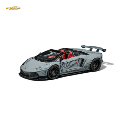 Diecast Lamborghini LP720-4 Roadster TPC Rhino Model in wide-body design, 1:64 scale, detailed collectible by Lot57Supplies.
