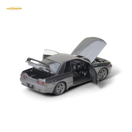 Focal Horizon Nissan Skyline GT-R R32 Nismo S-Tune Gun Grey 1:64 - Evergreen Kings