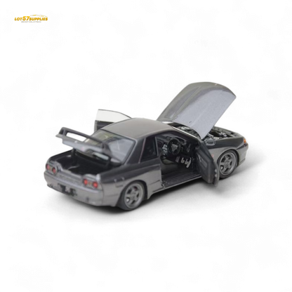 Focal Horizon Nissan Skyline GT-R R32 Nismo S-Tune Gun Grey 1:64 - Evergreen Kings
