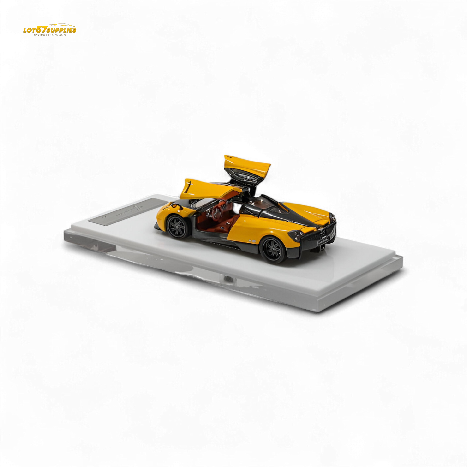 HKM Premium Huayra Coupe 2014 Orange Yellow 1:64 - Evergreen Kings