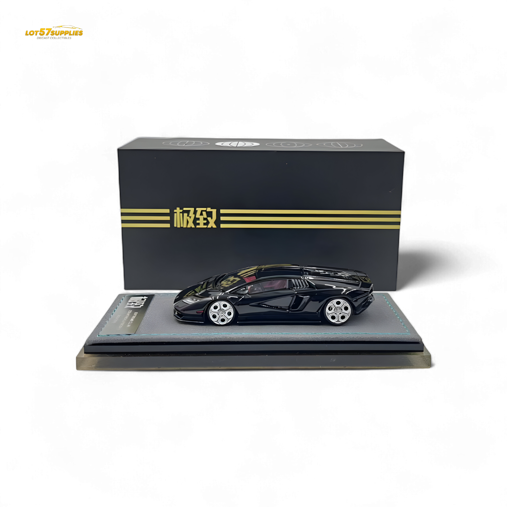 Extreme Club Lamborghini Countach LPI800-4 Nero Helene 1:64 - Evergreen Kings