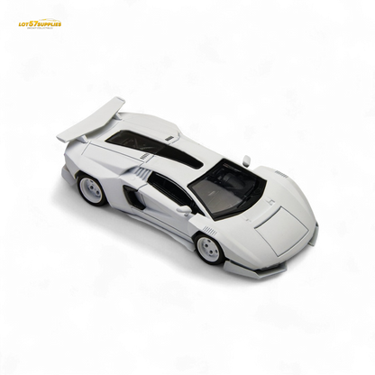 TimeMicro Countach V Ver. Mechanic White 1:64 - Evergreen Kings
