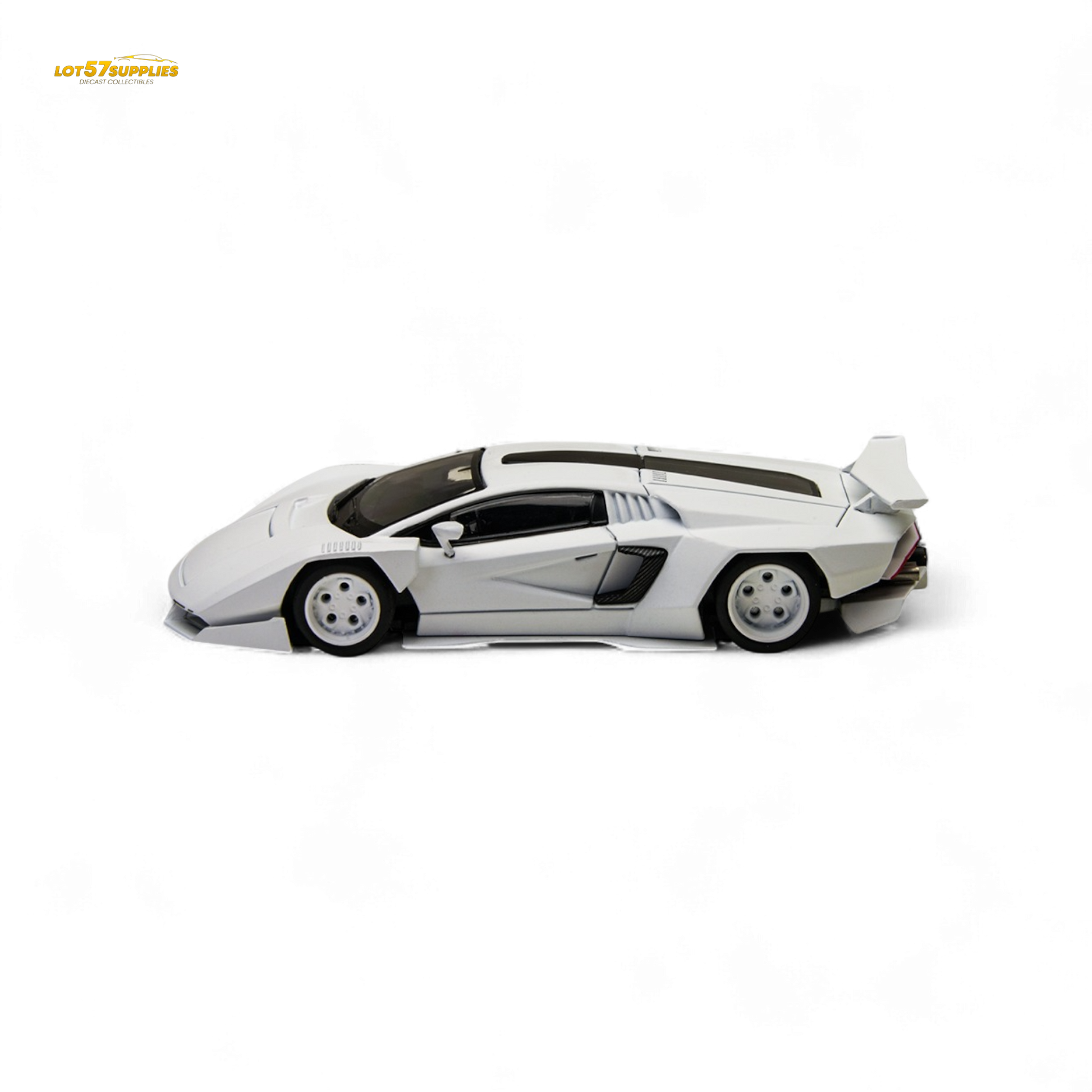 TimeMicro Countach V Ver. Mechanic White 1:64 - Evergreen Kings