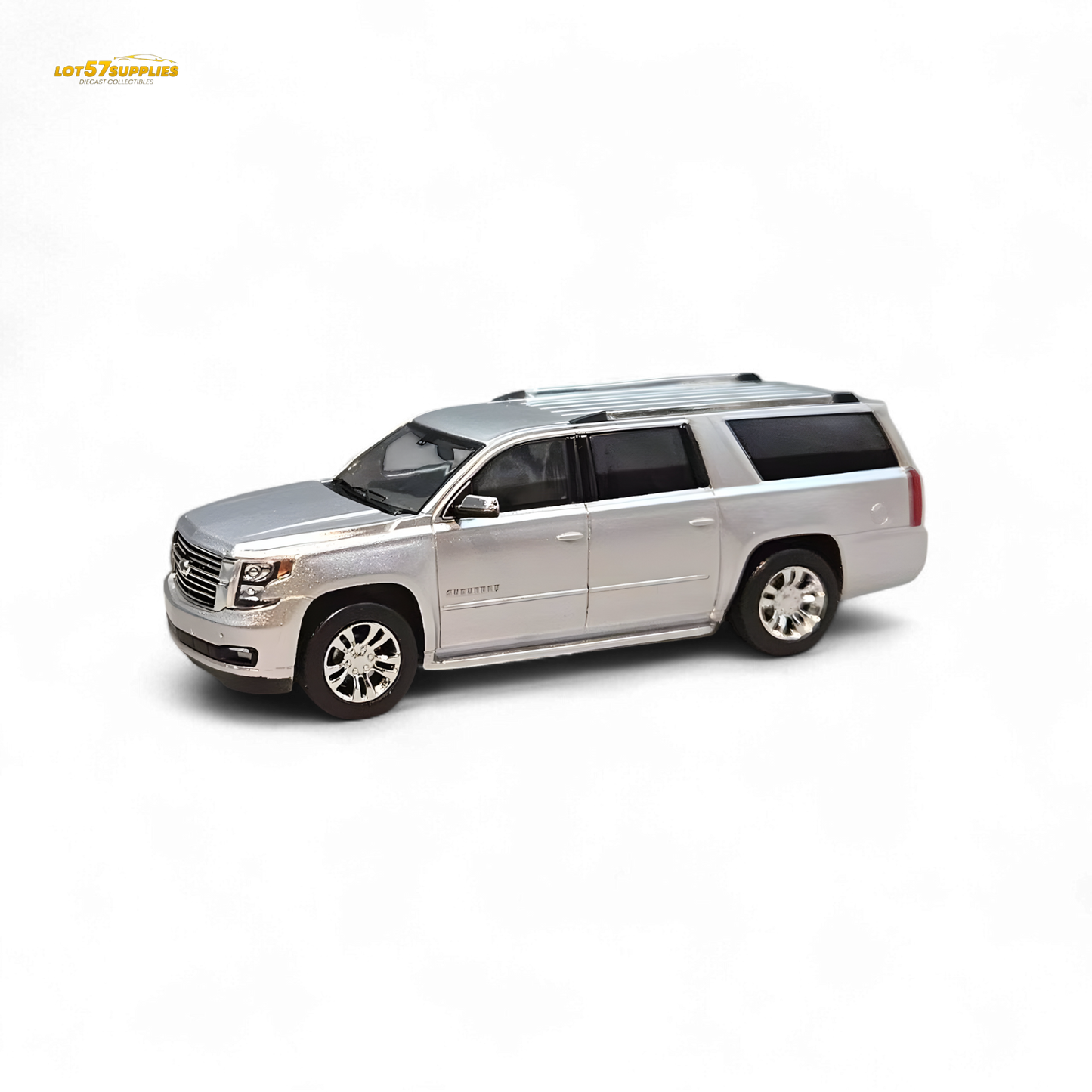 GOC Chevrolet Suburban 2015 Silver 1:64 - Evergreen Kings