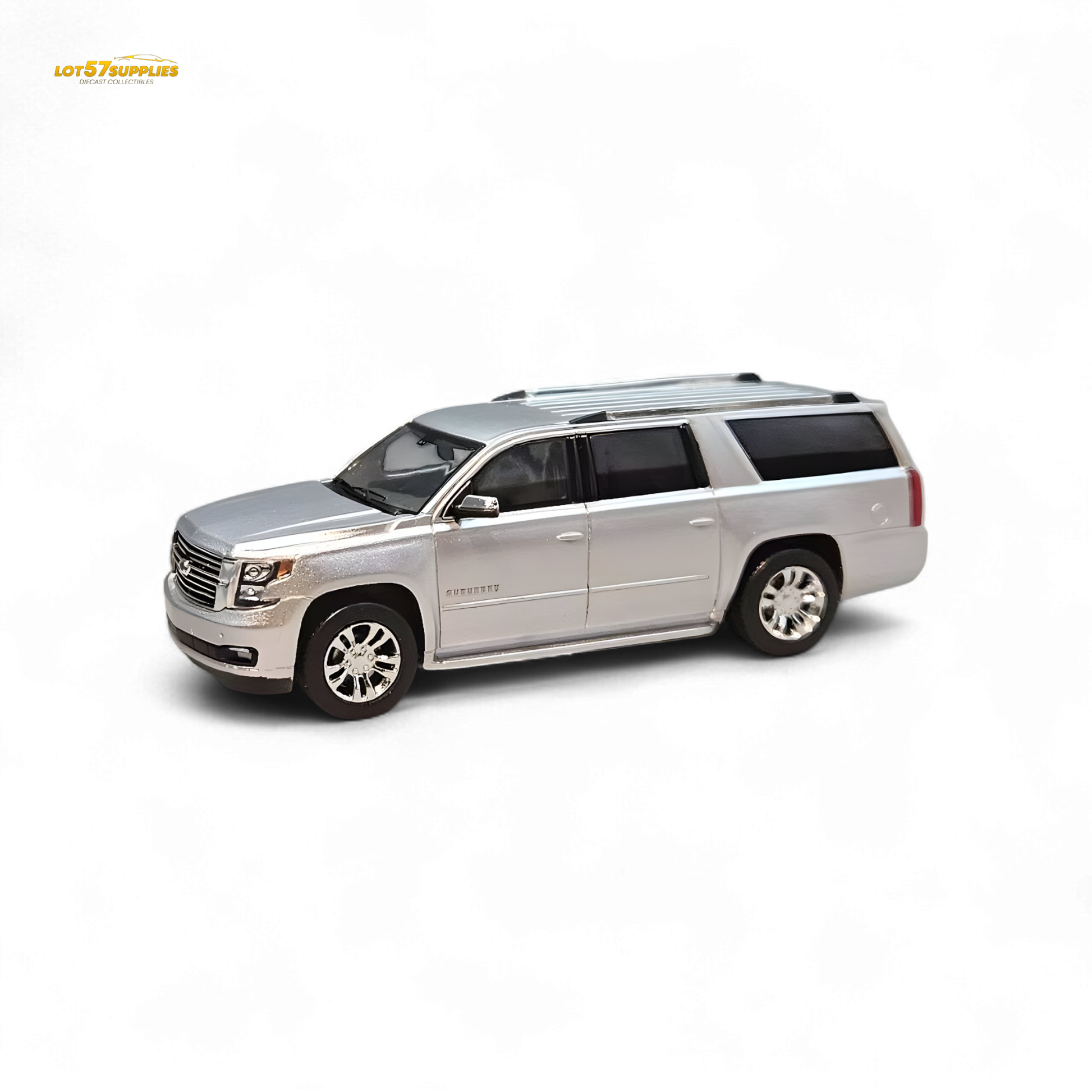 GOC Chevrolet Suburban 2015 Silver 1:64 - Evergreen Kings