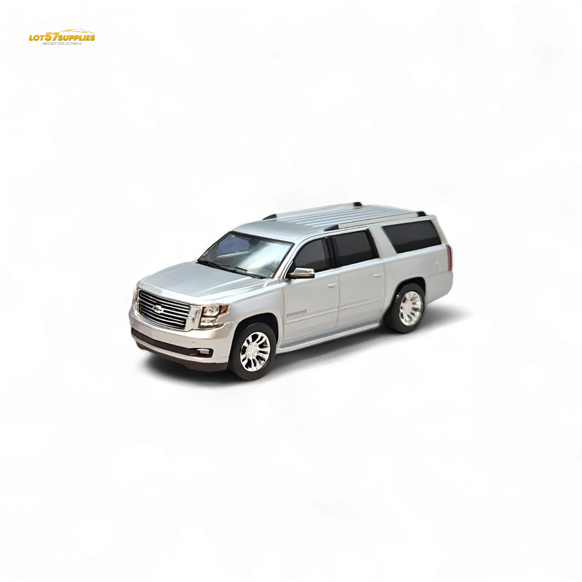 GOC Chevrolet Suburban 2015 Silver 1:64 - Evergreen Kings