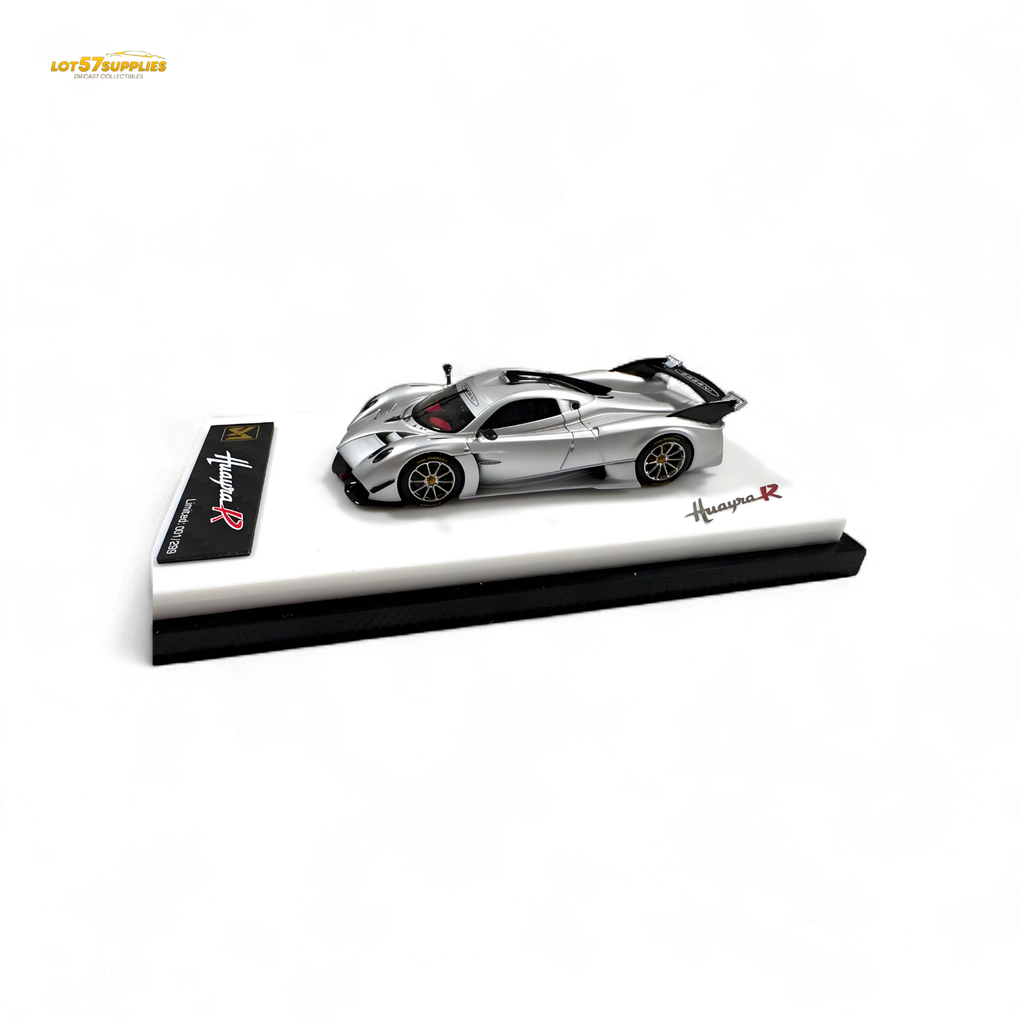 DMY Pagani Huayra R Matte Silver 1:64 - Evergreen Kings