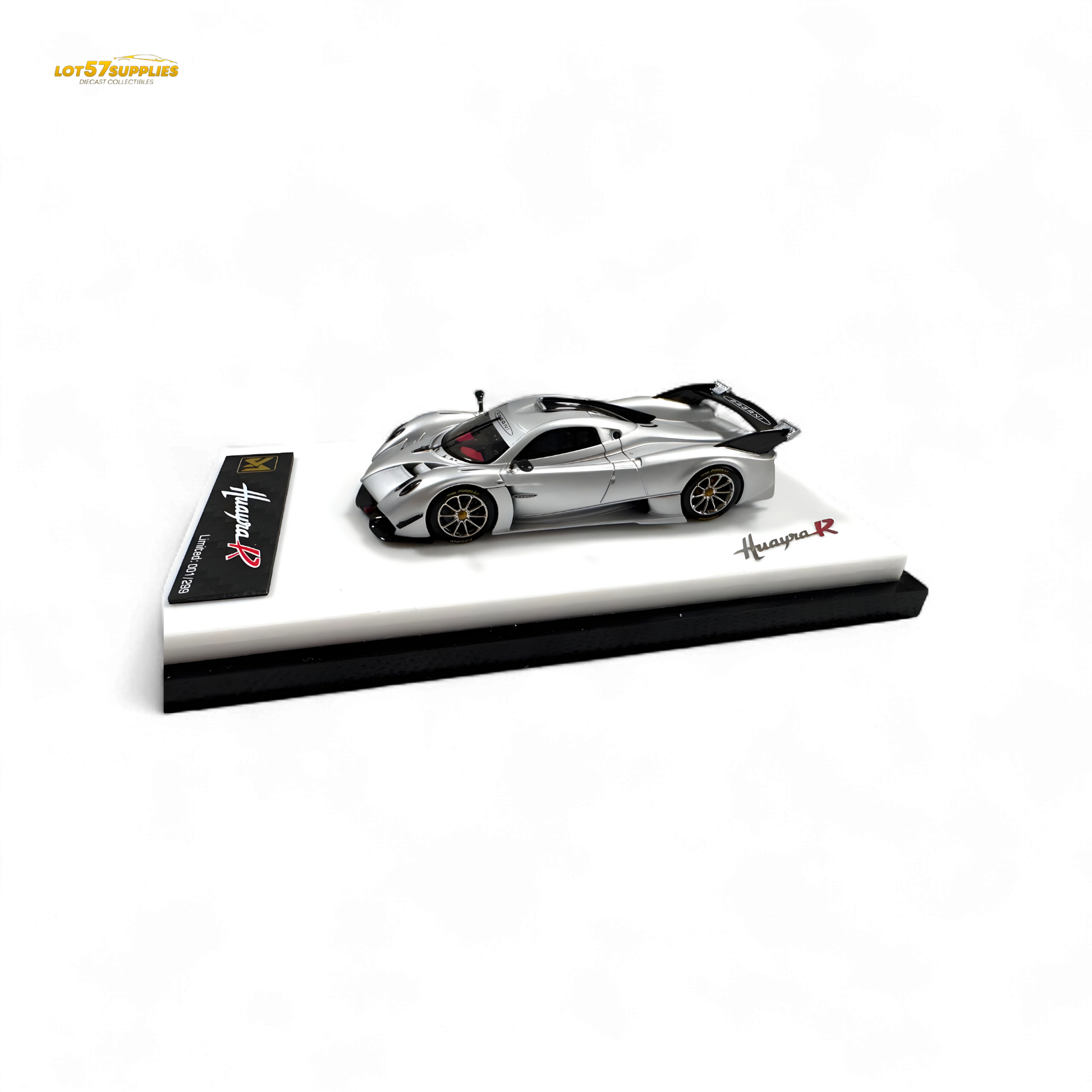 DMY Pagani Huayra R Matte Silver 1:64 - Evergreen Kings