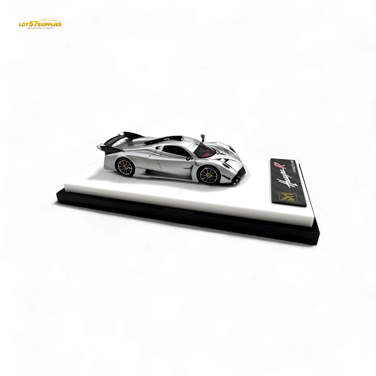 DMY Pagani Huayra R Matte Silver 1:64 - Evergreen Kings