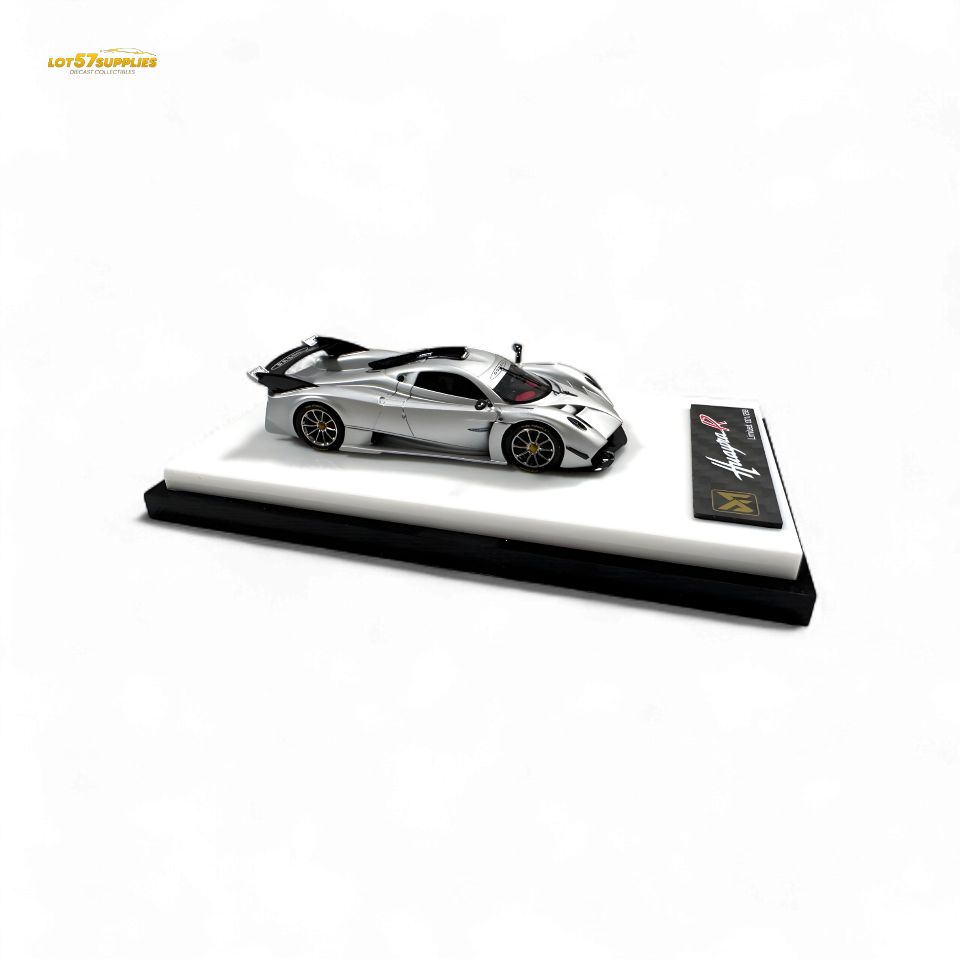 DMY Pagani Huayra R Matte Silver 1:64 - Evergreen Kings