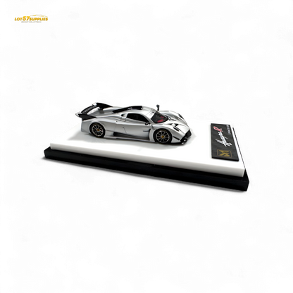 DMY Pagani Huayra R Matte Silver 1:64 - Evergreen Kings