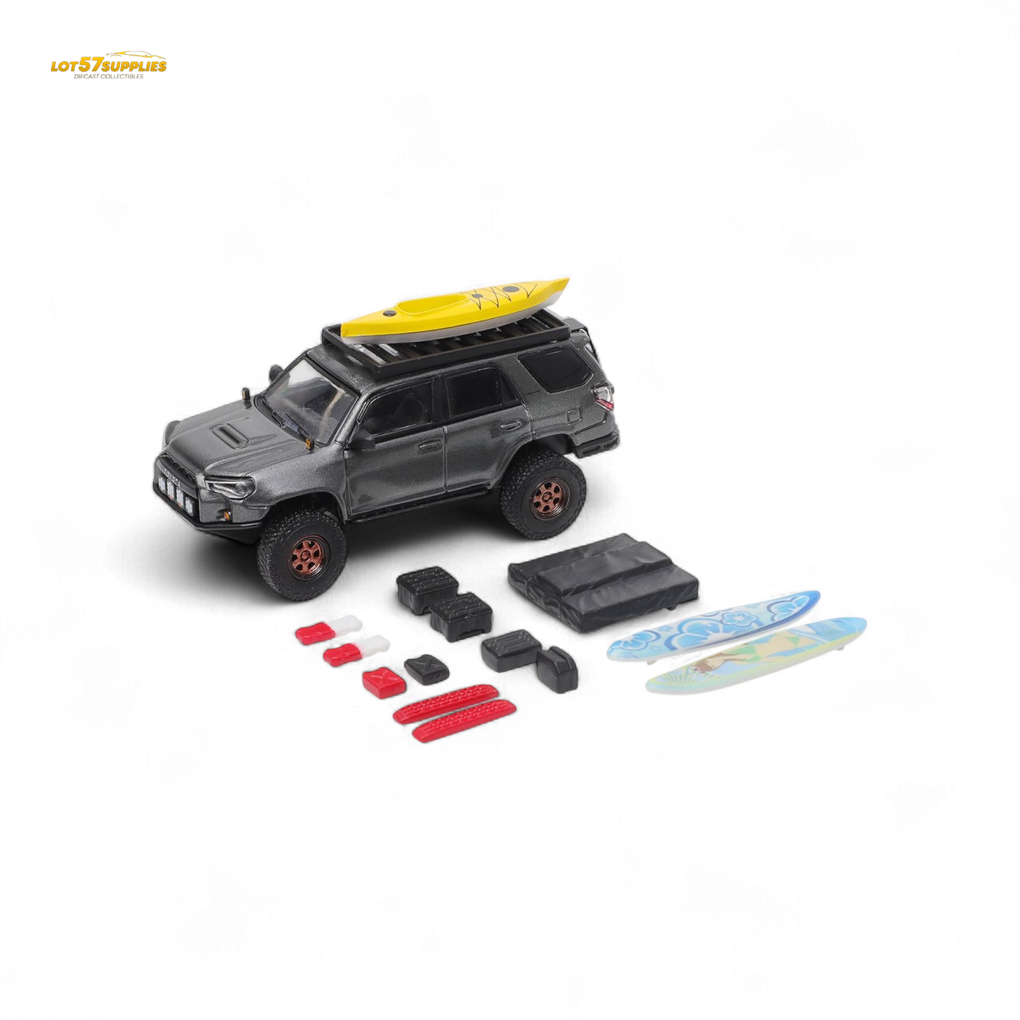 GCD Toyota 4 Runner Gray 1:64 - Evergreen Kings