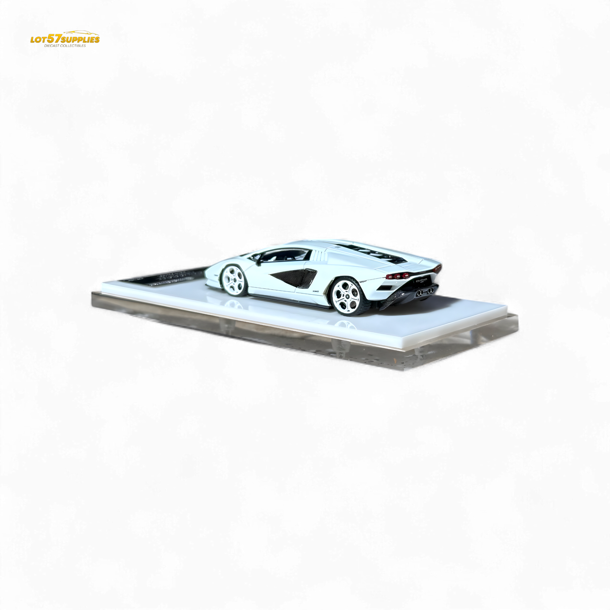 Fuelme Model Lamborghini Countach LPI 800-4 Bianco Siderale 1:64 - Evergreen Kings