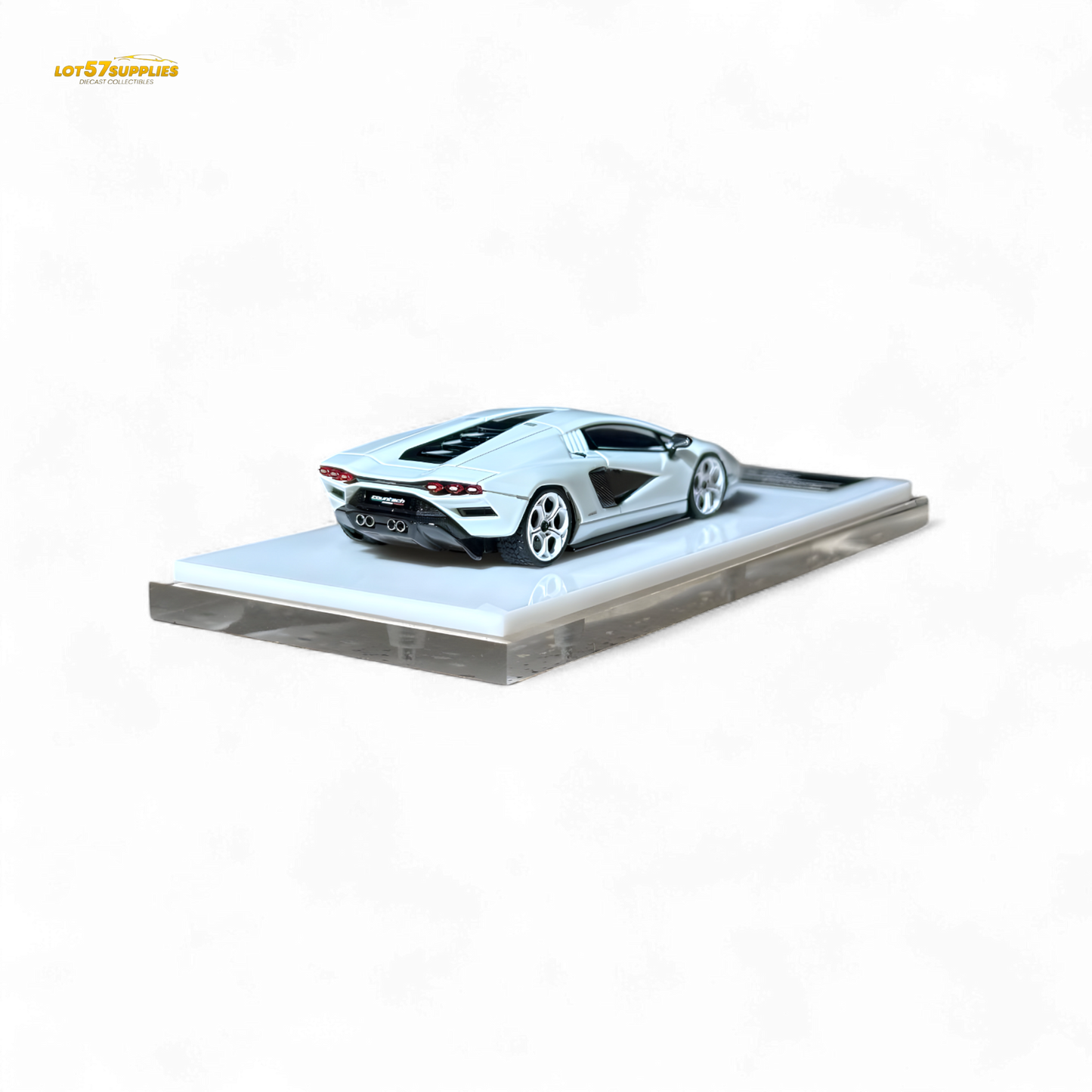 Fuelme Model Lamborghini Countach LPI 800-4 Bianco Siderale 1:64 - Evergreen Kings
