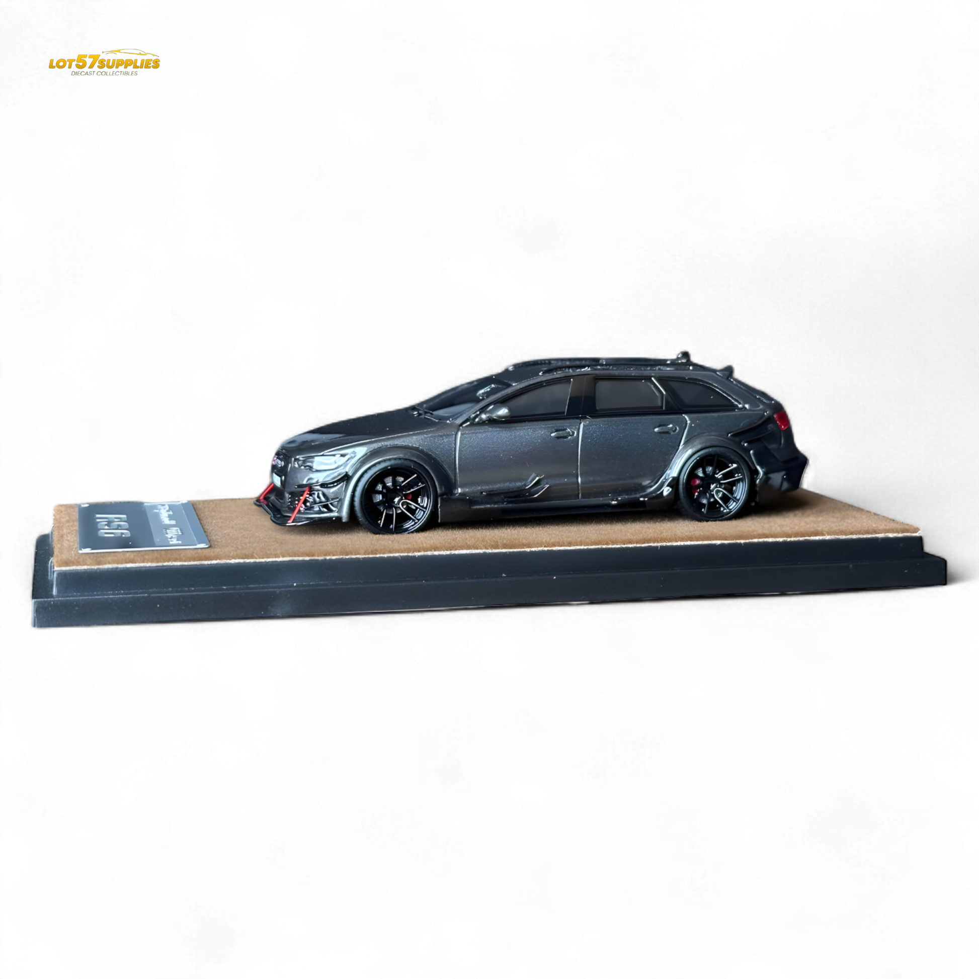 Qidian Model Audi RS6 Avant (C7) Gungrey 1:64 - Evergreen Kings