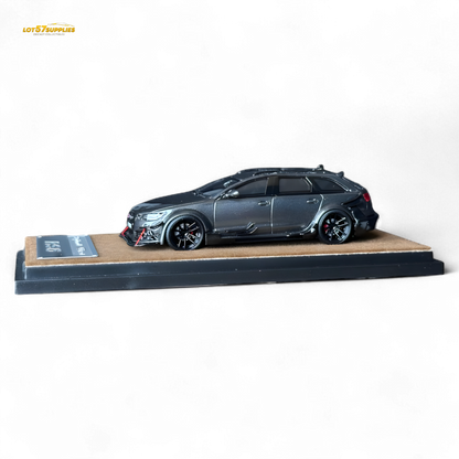 Qidian Model Audi RS6 Avant (C7) Gungrey 1:64 - Evergreen Kings