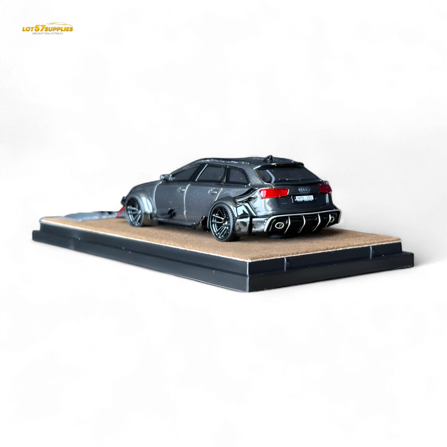 Qidian Model Audi RS6 Avant (C7) Gungrey 1:64 - Evergreen Kings