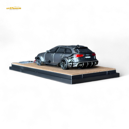 Qidian Model Audi RS6 Avant (C7) Gungrey 1:64 - Evergreen Kings