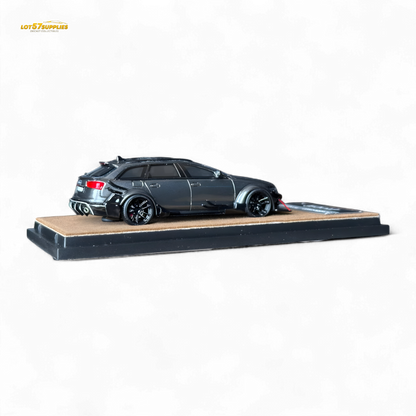 Qidian Model Audi RS6 Avant (C7) Gungrey 1:64 - Evergreen Kings