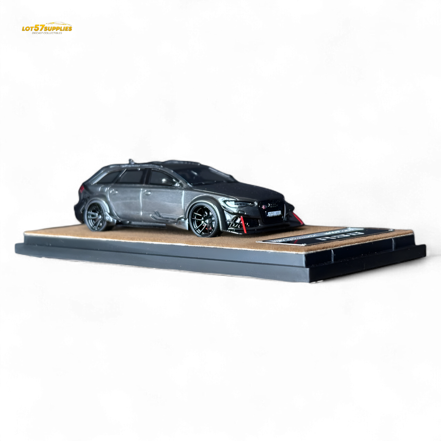 Qidian Model Audi RS6 Avant (C7) Gungrey 1:64 - Evergreen Kings