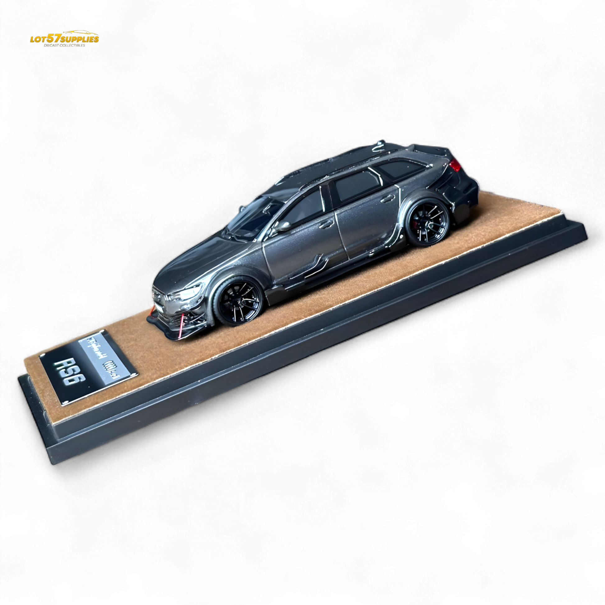 Qidian Model Audi RS6 Avant (C7) Gungrey 1:64 - Evergreen Kings