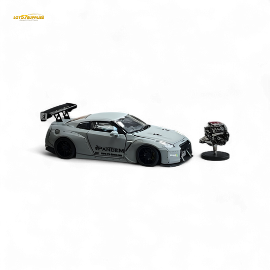 PGM Rocket Bunny R35 Combat Grey Luxury Version 1:64 - Evergreen Kings